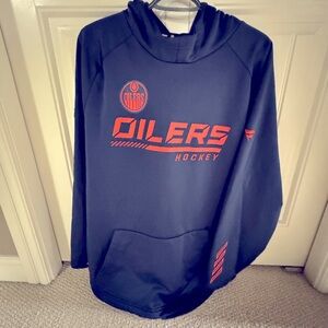 Navy Blue Edmonton Oilers Hockey Hoodie